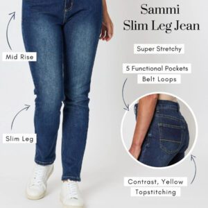 Threadz Sammi slim leg jean dark denim