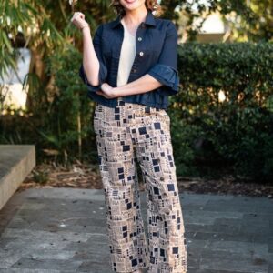 Jolie Saule Frill Denim Jacket - Image 10