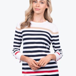 Bella Striped Pullover FB4263 - Image 2