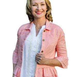 Jolie Saule Frill Denim Jacket - Image 18