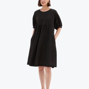 Tirelli Bishop Sleeve Shirring Dress - Image 3