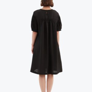 Tirelli Bishop Sleeve Shirring Dress - Image 4