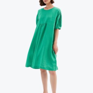 Tirelli Bishop Sleeve Shirring Dress - Image 9