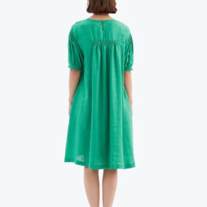 Tirelli Bishop Sleeve Shirring Dress - Image 10