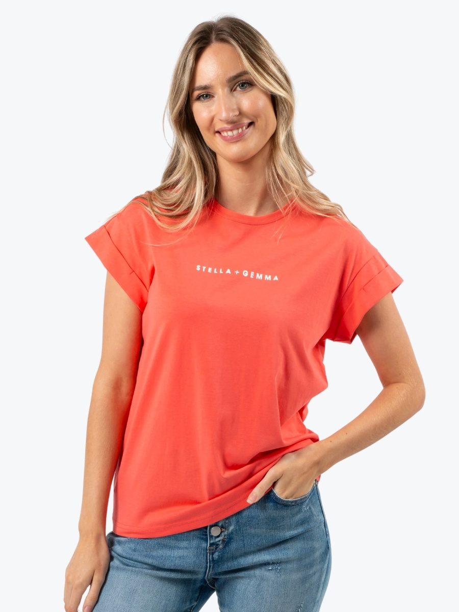 Stella + Gemma Cuff Sleeve Logo Tshirt - Image 10