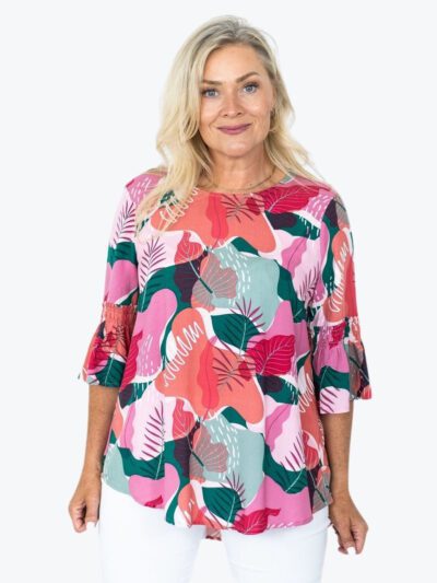 Willow Tree Leaves Top Pink