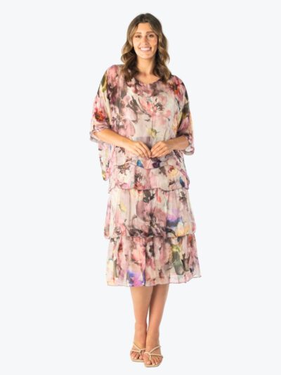 Vivid layer dress dusk special occasion grandmother of the bride