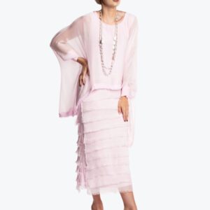 Imagine Fashion Candie Silk Dress in Tutu pale pink