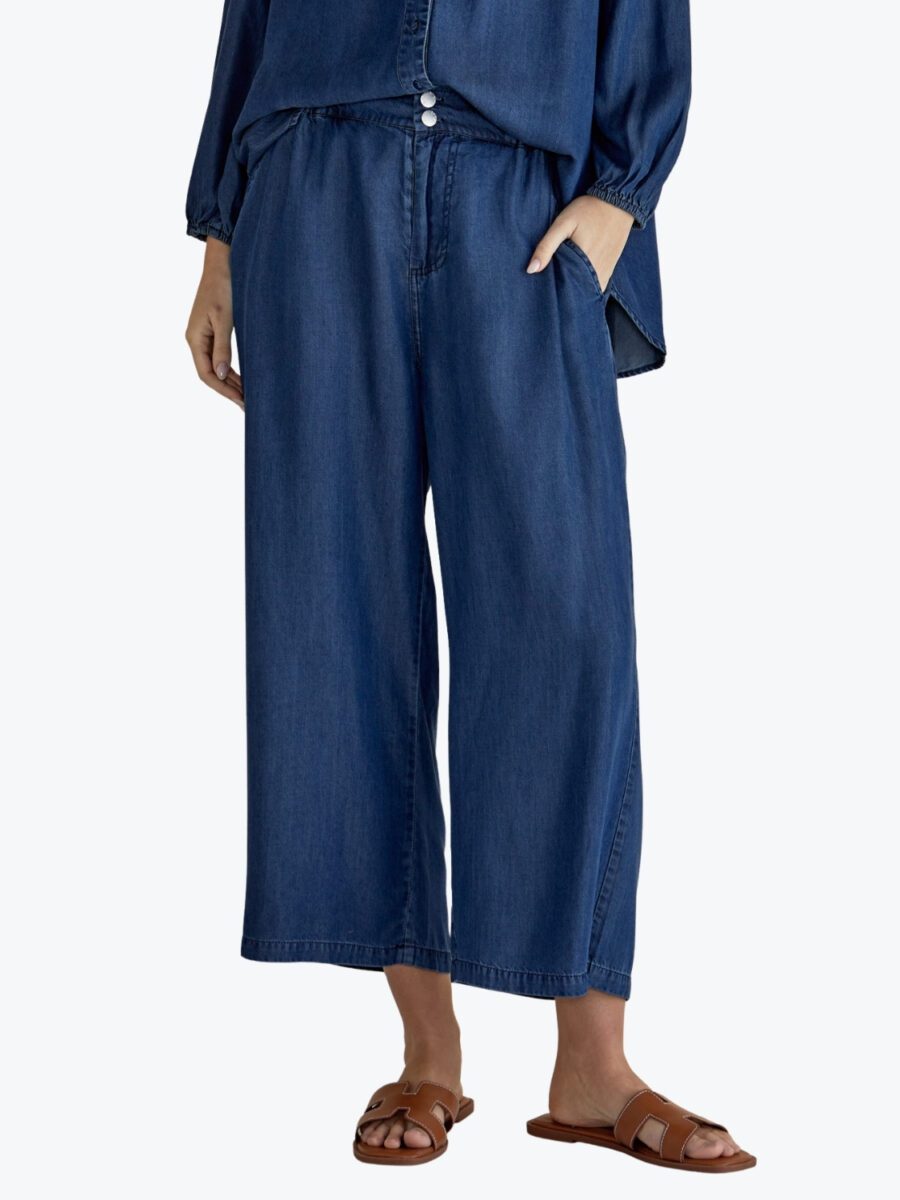 Betty Basics Rio Relaxed Pant Dark Indigo