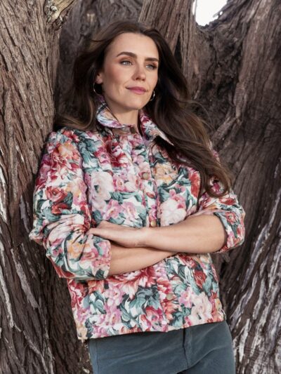 Jump Rose Tapestry Quilt Jacket in Multi