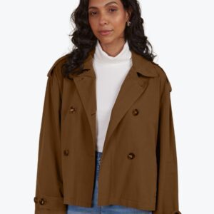 Isle of Mine Freya Crop Trench in Toffee