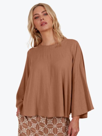 Isle of Mine Venus Top in Toffee