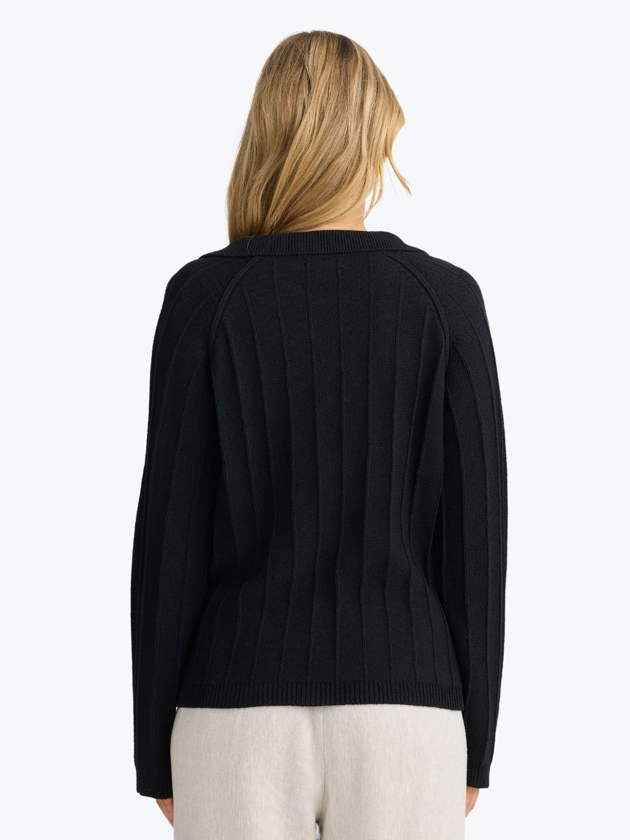 Emmi Knit Tee | Black Emmi Knit Tee | Black