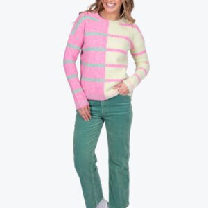Bella Striped Colour Block Pullover FB5432 - Image 11