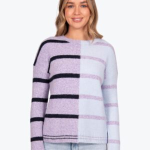 Bella Striped Colour Block Pullover FB5432 - Image 2