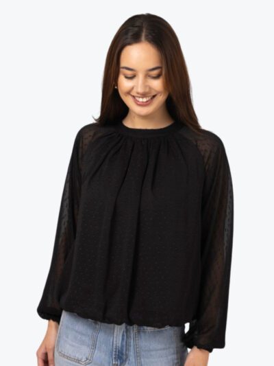 Stella + Gemma Pippa Blouse in Black