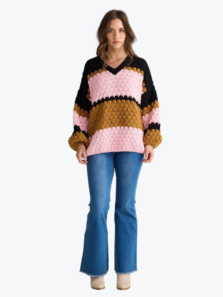 Talisman Airlie Knit in Licorice Stripe
