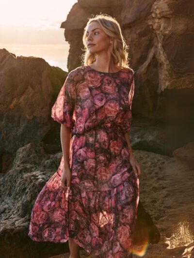 Fate + Becker Phenomenon Dress in Peony