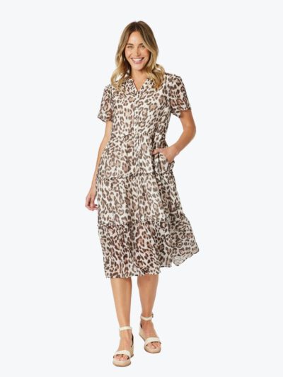 Gordon Smith On Safari Dress in Natural Multi