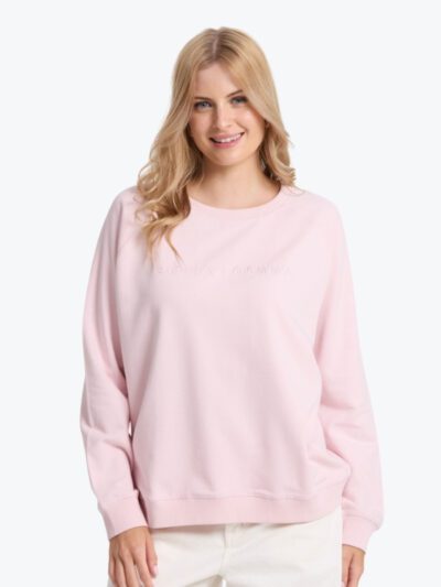 Stella + Gemma Classic Logo Sweater in Pink Tulle