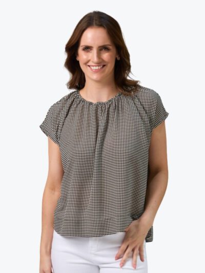 Stella + Gemma Clio Blouse in Fish Scale