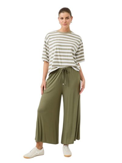 Eb&Ive Studio Jersey Tie Pant in Fern