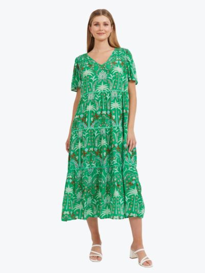 Haven Haiti Maxi Dress in Palms