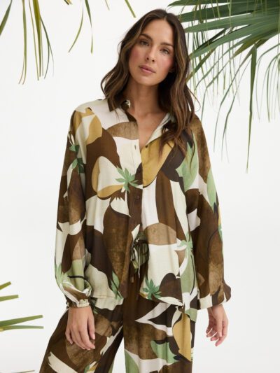 Holiday Cliffside Shirt in Jungle Print