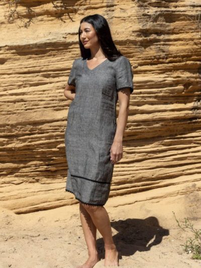 Jump Ric Rac Dress in Blackstone