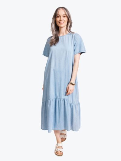 Eb&Ive Melenia Denim Dress in Denim